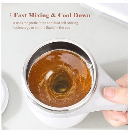 380mL Self Stirring Mug with Lid